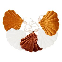Guirlande Velours "Gold Pearl" avec Coquillages