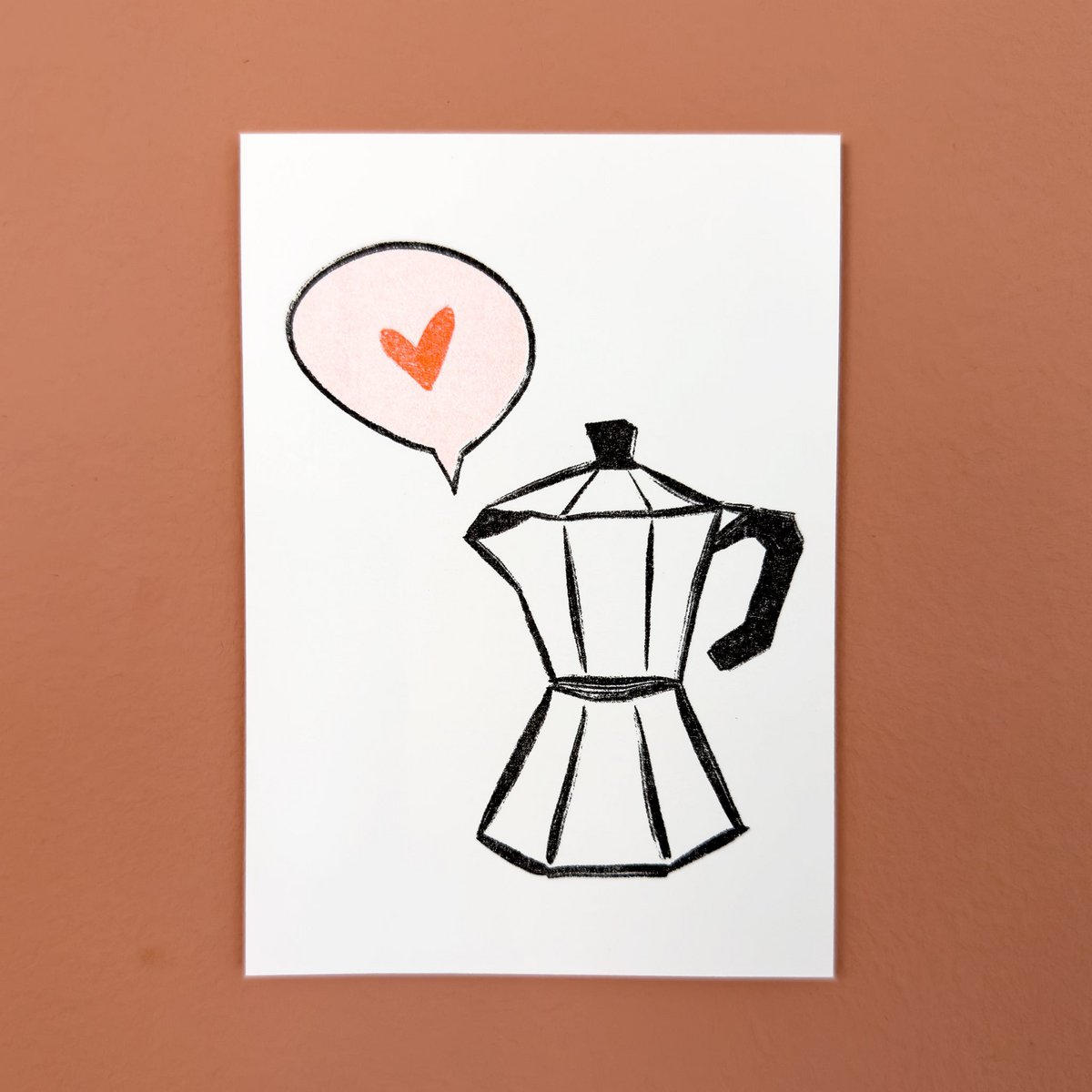 Carte postale "Coeurs Bialetti" | Carte pour Bialetti Gourmets