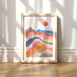 Art Print "Colorful Landscape" | abstract | different sizes