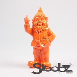 Stoobz Design Kabouter F*ck You Orange | 16x12x32 cm