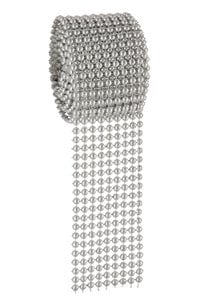 J-Line Ribbon Studs Kugel Kunststoff Silber Small 5X180cm