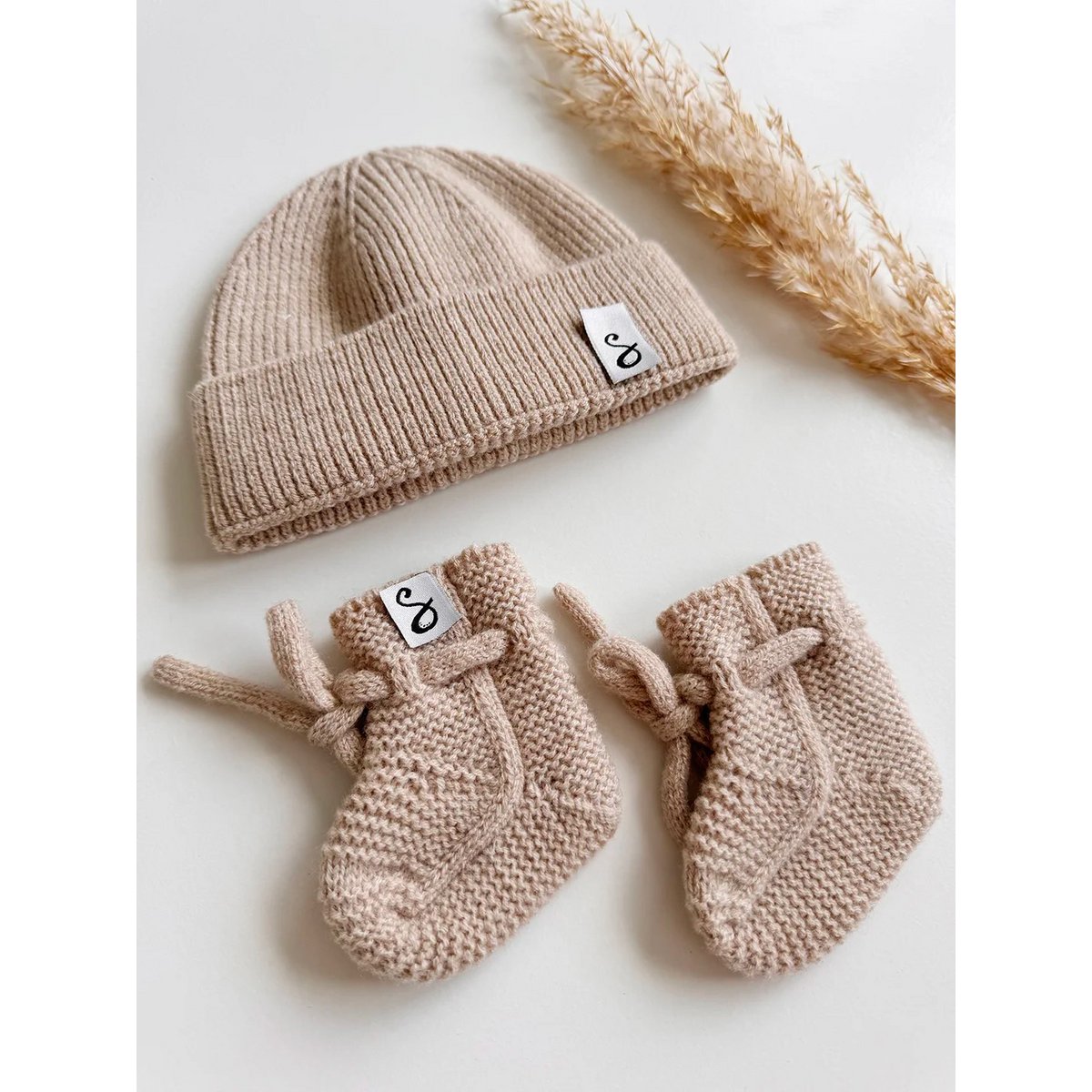 Merino Wol Slffen Neugeborene - Sand