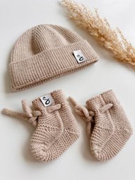 Merino Wol Slffen Neugeborene - Sand