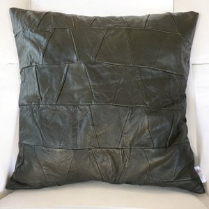 Upcycled Genuine Leather cushion cover noG6