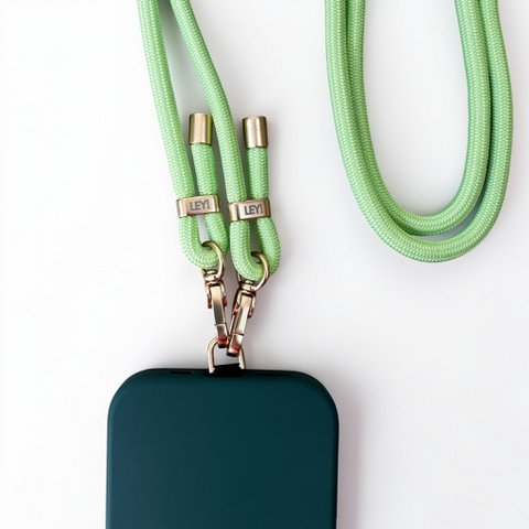 Telefoonketting - pastelgroen
