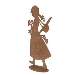 Decoration image child 21x10x43 cm brown metal
