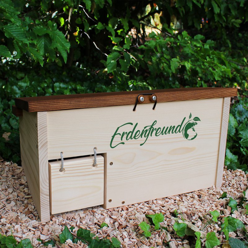 ERDENFREUND® hedgehog house with rat flap