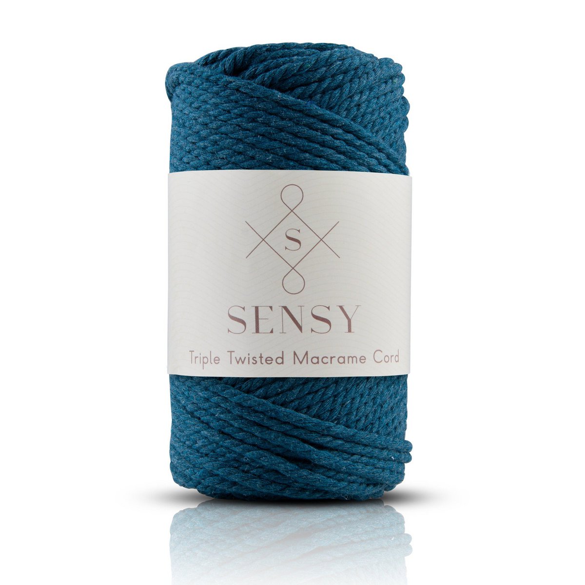 Sensy Premium 3mm - 82 yards 100% Cotton 3 Strand Twisted Macrame Cord