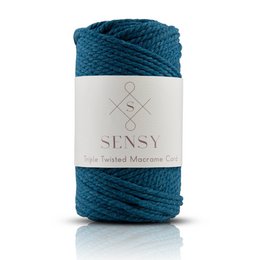 Sensy Premium 3mm - 82 yards 100% Cotton 3 Strand Twisted Macrame Cord