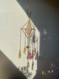 Suncatcher Moonlight Rose Quartz