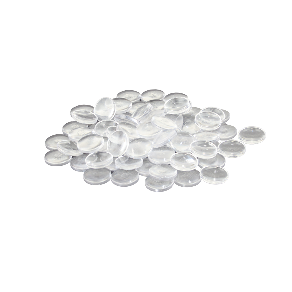 Wissner® 100 mugolskie kamienie Ø 20 mm, przezroczyste samorodki wykonane z ponownego plastycznego, przełomowego i solidnego, do majsterkowania, uczenia się i dekorowania kopii 4