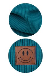 Set aus Mütze und Schal von SMILE – Baumwolle – Blaugrün