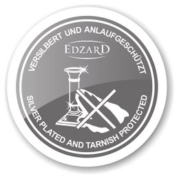 EDZARD Kerzenleuchter Lincoln für Stabkerze,edel versilbert, anlaufgeschützt, Höhe 15 cm