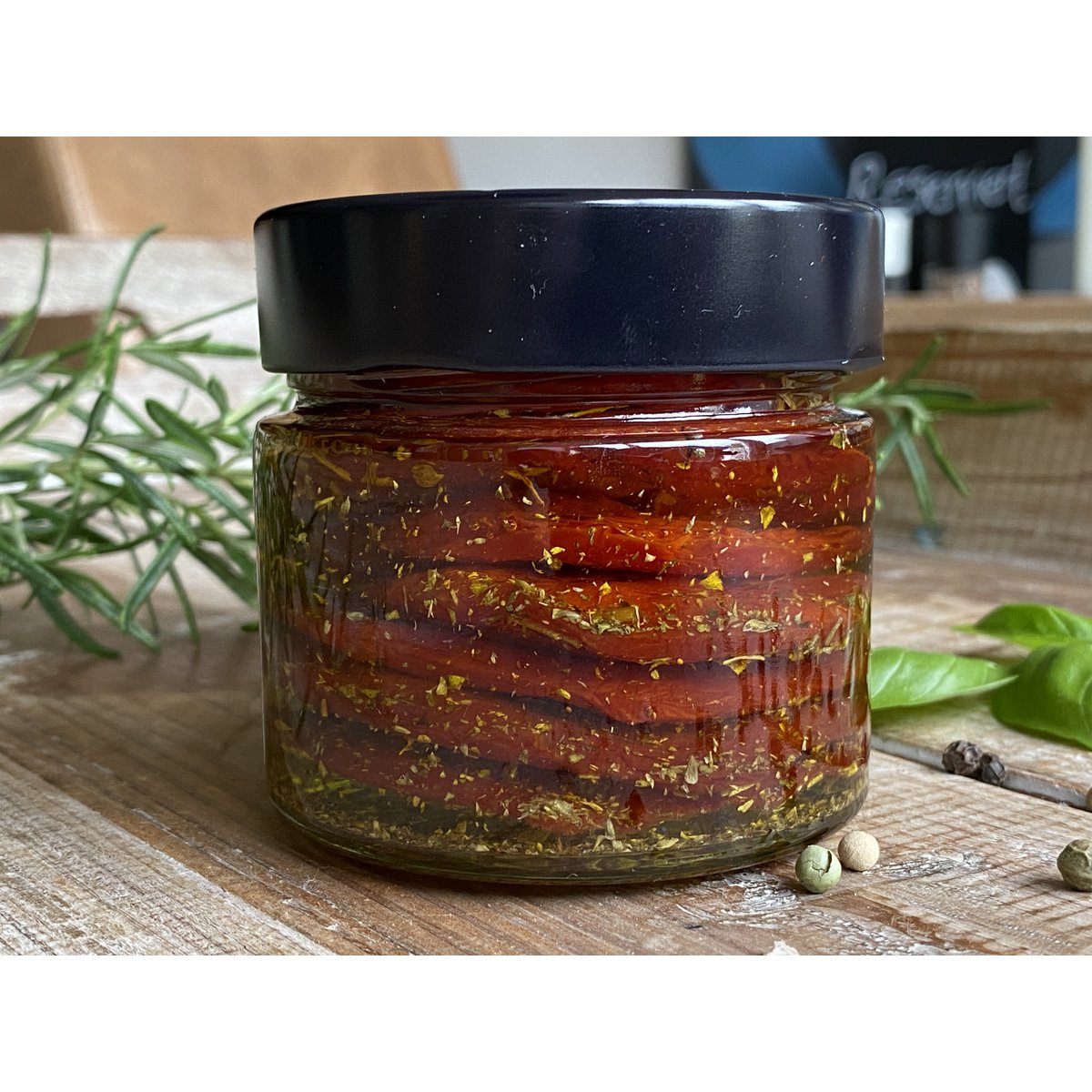 Gedroogde tomaten in olijfolie van Santanyi Mallorca 0,1 kg