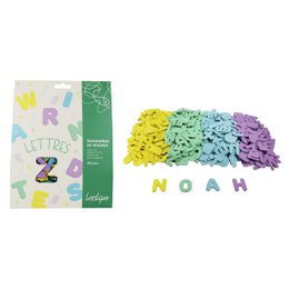 Allungamenti in schiuma - Lettere - Ø 3 cm - 520 pezzi - colore assortito