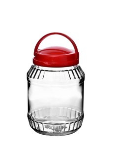 BASIC KITCHEN Glas 2,0 l mit Griff 14 x 21,5 cm