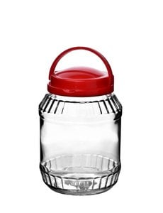 BASIC KITCHEN Glas 2,0 l mit Griff 14 x 21,5 cm