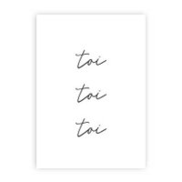 A6 card toi toi toi