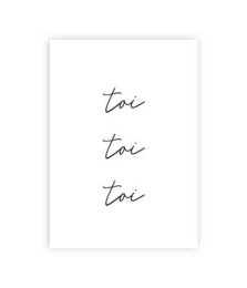 A6 Karte toi toi toi