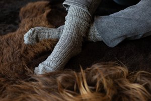 Wool socks anthracite