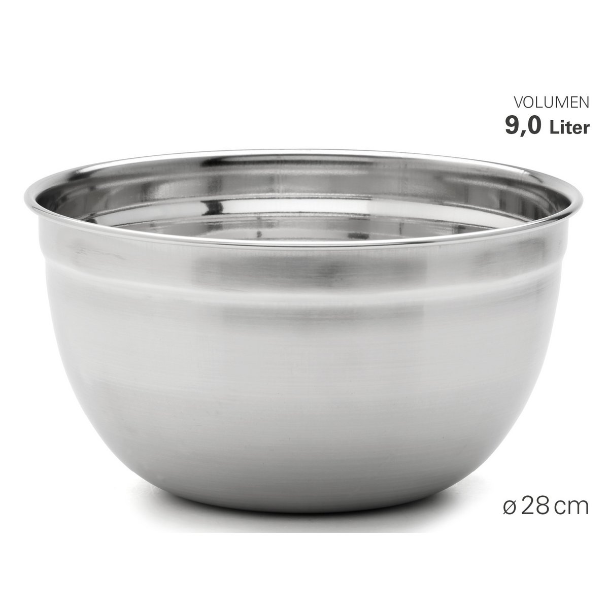 High bowl made of stainless steel Ø 28 cm