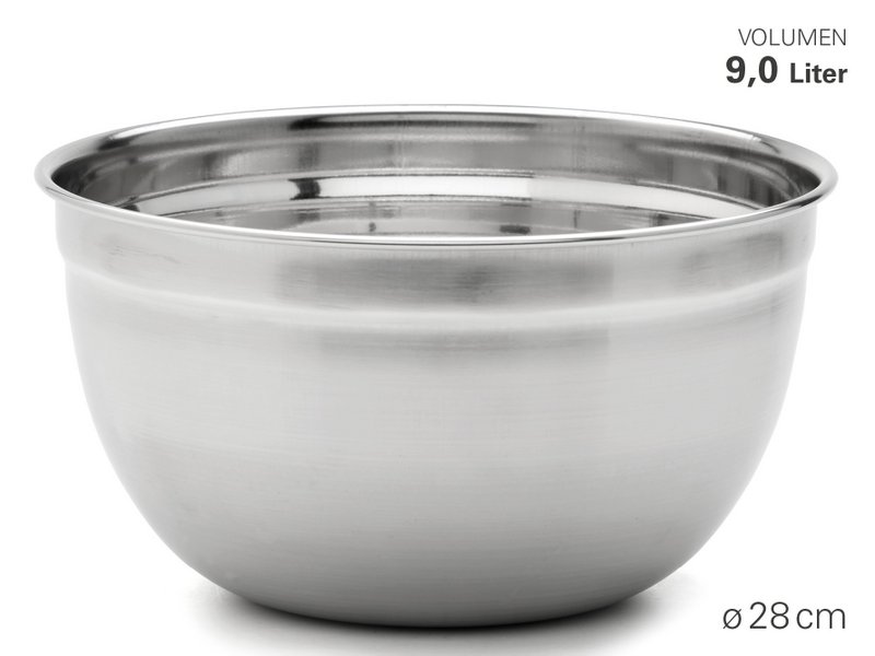 High bowl made of stainless steel Ø 28 cm