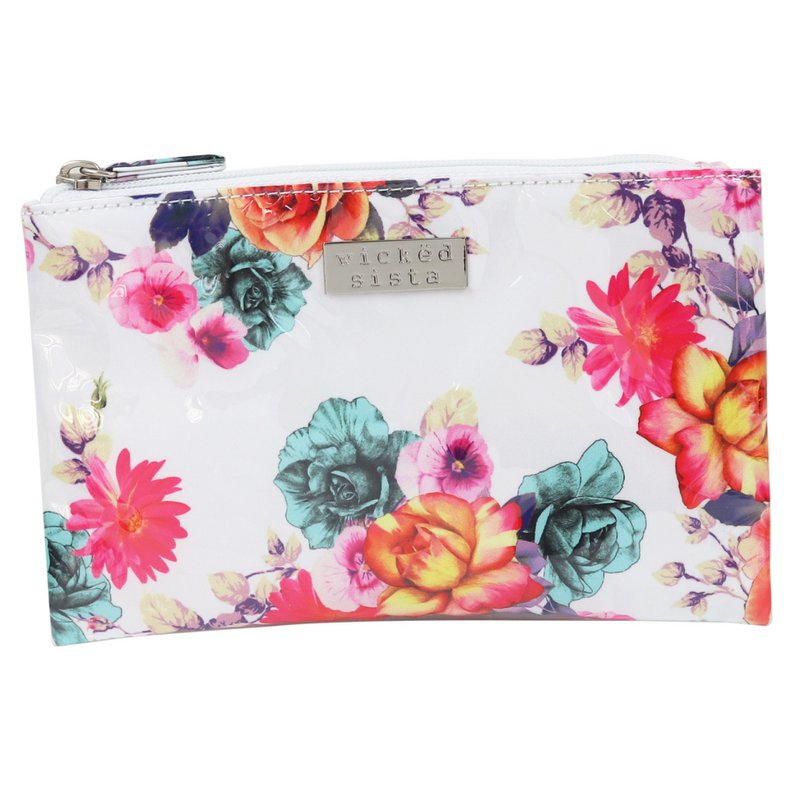 Trousse Louella Borsa piatta grande bianca