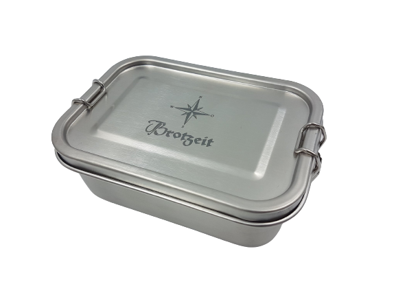 Lunch box "Piet", lunch box, acciaio inossidabile, a prova di perdite, 800 ml, snack a motivo