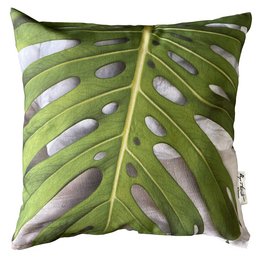 Monstera Void - outdoor pillow + filling