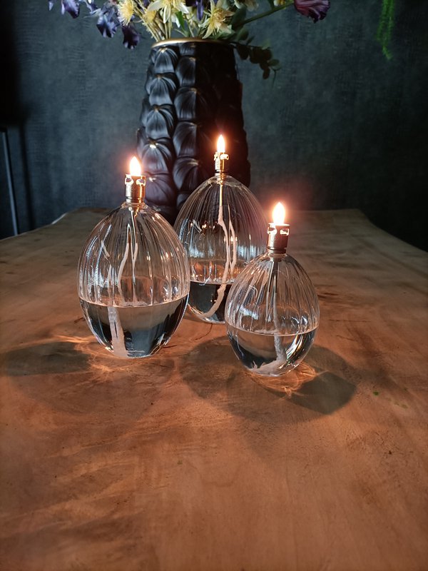 Olielamp Ovalis elegant brass S