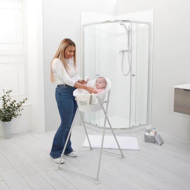 Vaschetta per bagnetto con supporto pieghevole incluso