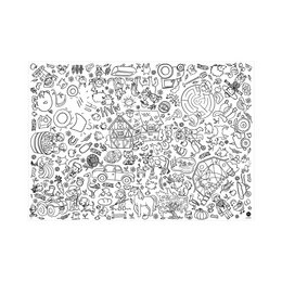 Ausmal-Tischdecke Motiv Bauernhof