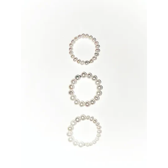 Dúo de anillos Perla
