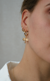 Morganite earring 14K gold plated