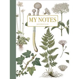Note Booklet - Green floral 