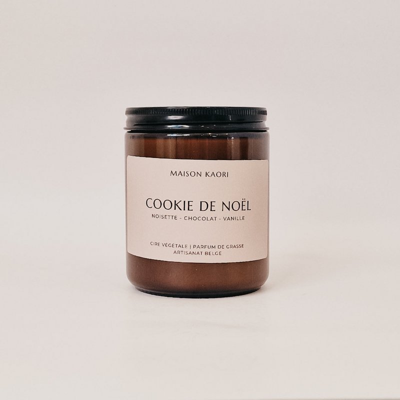 Bougie parfumée - Cookie de Noël - Édition limitée - Pot ambré
