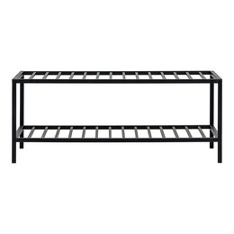 Vita Shoe Rack - black, steel, 79x34x32cm