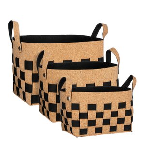 Storage basket set Black
