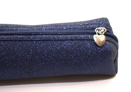 Moon - The Navy glitter pencil case