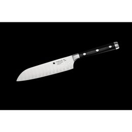 KATAHIRO ZEN  3-tlg  Damast Kochmesser-Set- Chefmesser, Santokumesser, Schälmesser mit Bambus Magnet-Messerhalter