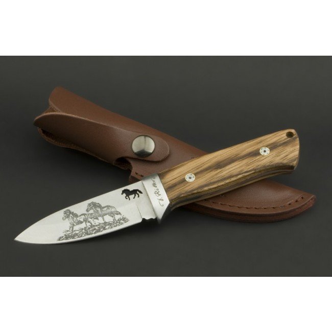 Ed Mahony Island Horse hunting knife by Detlef Ritter