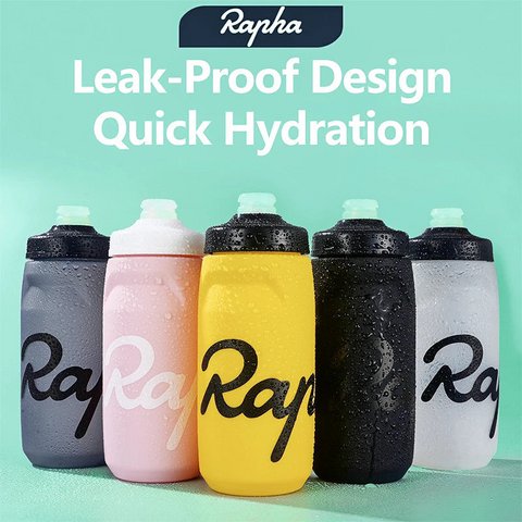 Rapha Cycling Water Bottle 620/750ml Ultra light Leak-proof squeezable Taste-free Camping Hiking Sports Bicycle Kettle