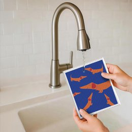 Schwammt cloth - Dachshund - No. 10
