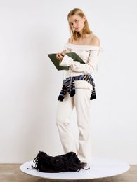 Angelic White Jersey Pants