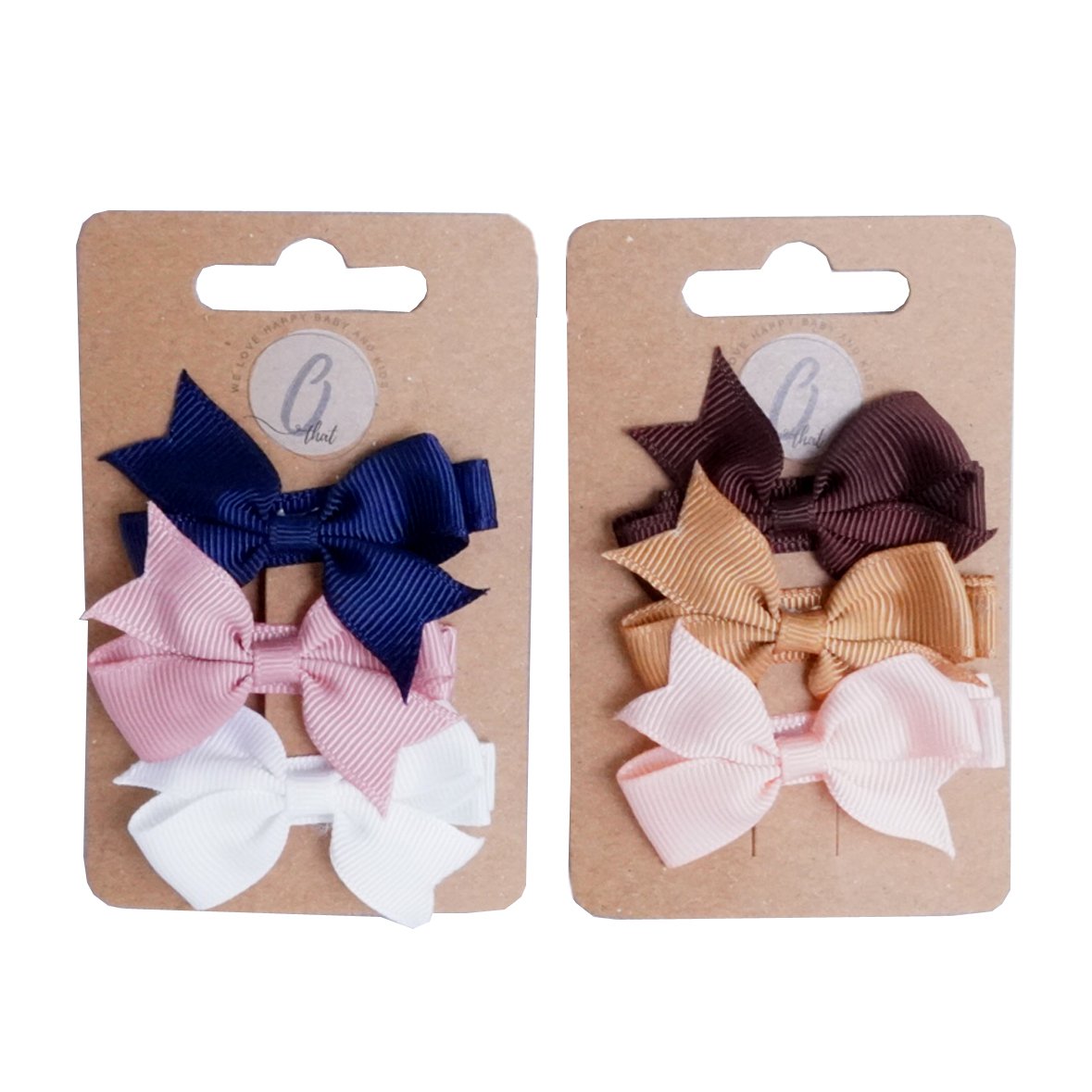 Alligator clip bow OK 3555 natural