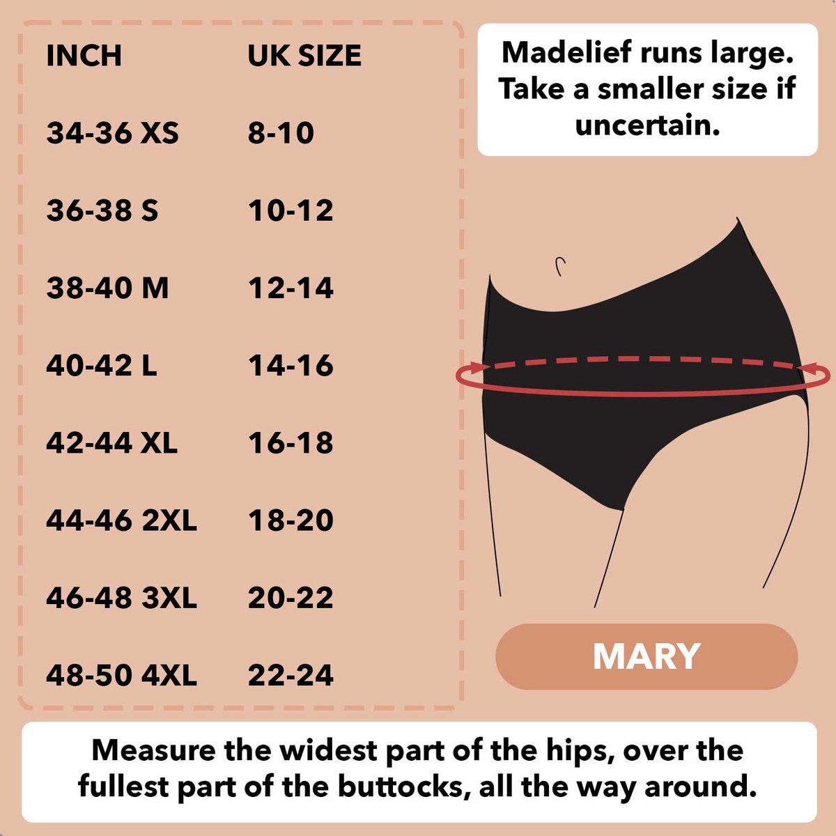 Bamboozy Menstrual Underwear Style 5 Mary/Madelief