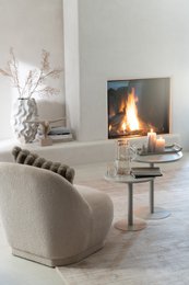 Decorazione J-Line Sporter - marmo - poliresina - beige -grande