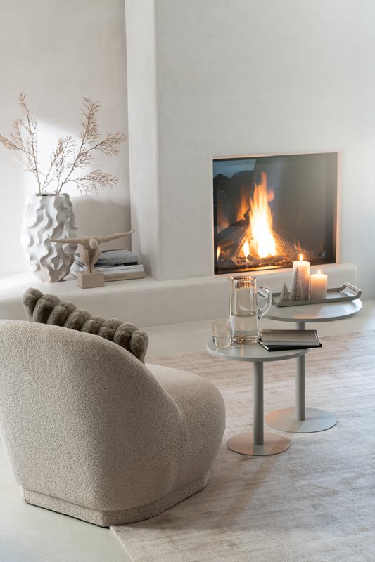 Decorazione J-Line Sporter - marmo - poliresina - beige -grande