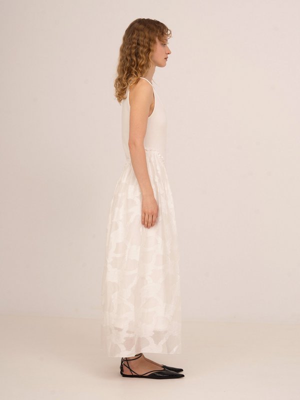 Printworks witte midi-jurk