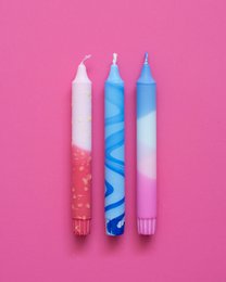 3-Pack-Verjüngungskerzen Sommerblau